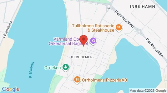 Kontorslokaler att hyra i Karlstad - kort over placeringen