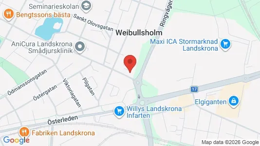 Kontorslokaler att hyra i Landskrona - kort over placeringen