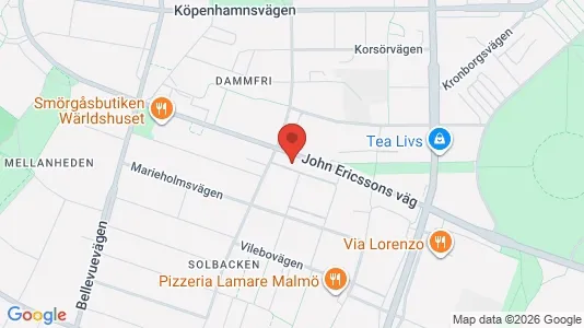 Kontorslokaler att hyra i Malmö Centrum - kort over placeringen