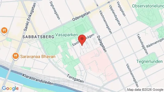 Kontorslokaler att hyra i Vasastan - kort over placeringen