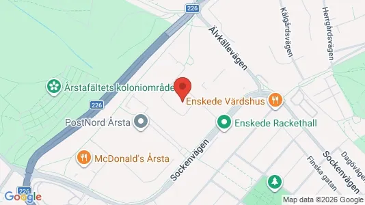 Kontorslokaler att hyra i Hammarbyhamnen - kort over placeringen