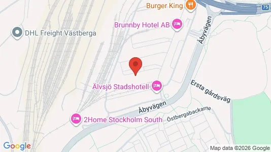 Kontorslokaler att hyra i Hammarbyhamnen - kort over placeringen