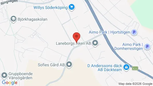 Kontorslokaler att hyra i Söderköping - kort over placeringen