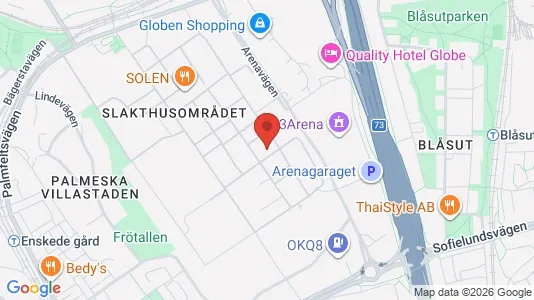 Kontorslokaler att hyra i Söderort - kort over placeringen