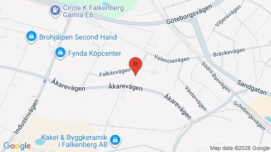 Kontorslokaler att hyra i Falkenberg - Bild från Google Street View