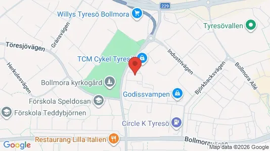 Industrilokaler att hyra i Tyresö - Bild från Google Street View