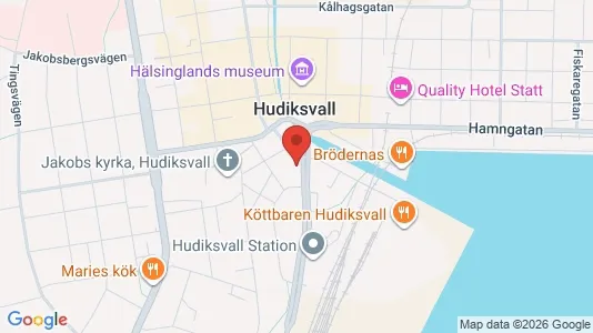 Kontorslokaler att hyra i Hudiksvall - Bild från Google Street View