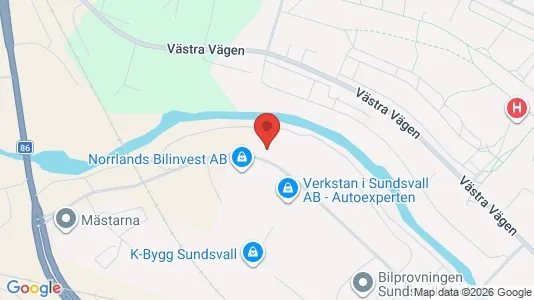 Kontorslokaler att hyra i Sundsvall - Bild från Google Street View