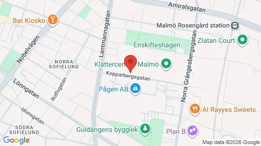 Kontorslokaler att hyra i Sofielund - kort over placeringen