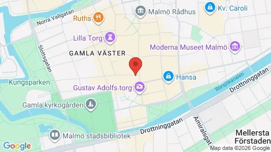 Kontorslokaler att hyra i Malmö Centrum - Bild från Google Street View