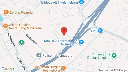 Kontorslokaler att hyra i Helsingborg - Bild från Google Street View