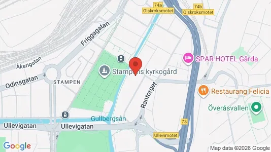 Kontorslokaler att hyra i Örgryte-Härlanda - kort over placeringen