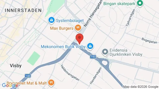 Kontorslokaler att hyra i Gotland - Bild från Google Street View