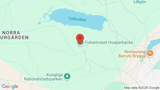 Kontorslokaler att hyra i Gärdet/Djurgården - kort over placeringen