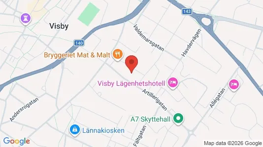 Kontorslokaler att hyra i Gotland - Bild från Google Street View