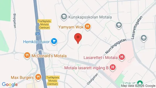 Kontorslokaler att hyra i Motala - Bild från Google Street View