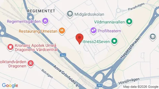 Kontorslokaler att hyra i Umeå - Bild från Google Street View