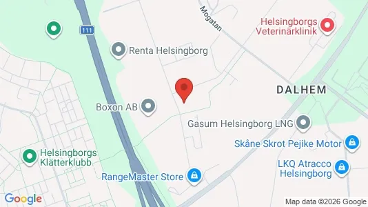Kontorslokaler att hyra i Helsingborg - Bild från Google Street View