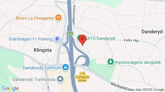 Kontorslokaler att hyra i Danderyd - kort over placeringen