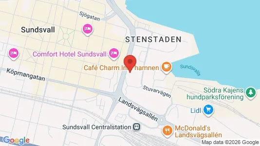 Kontorslokaler att hyra i Sundsvall - Bild från Google Street View