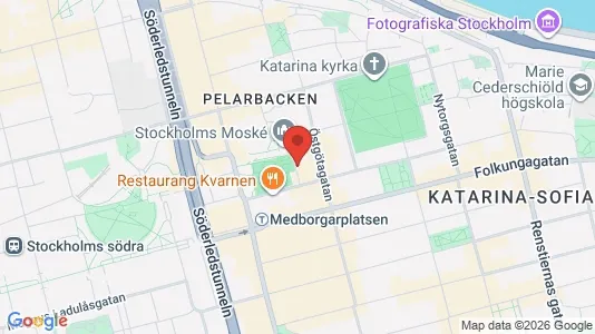 Kontorslokaler att hyra i Södermalm - kort over placeringen