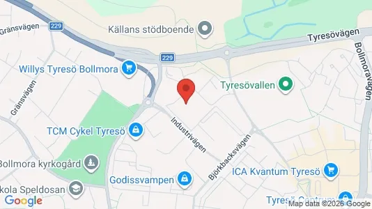 Kontorslokaler att hyra i Tyresö - Bild från Google Street View