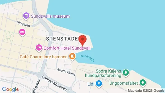 Kontorslokaler att hyra i Sundsvall - Bild från Google Street View
