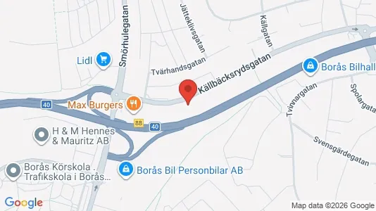 Kontorslokaler att hyra i Borås - Bild från Google Street View