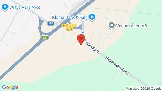 Kontorslokaler att hyra i Vara - kort over placeringen