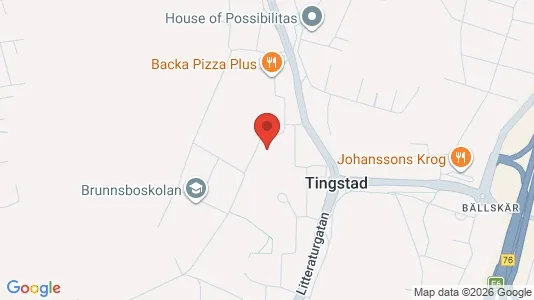 Kontorslokaler att hyra i Norra hisingen - kort over placeringen