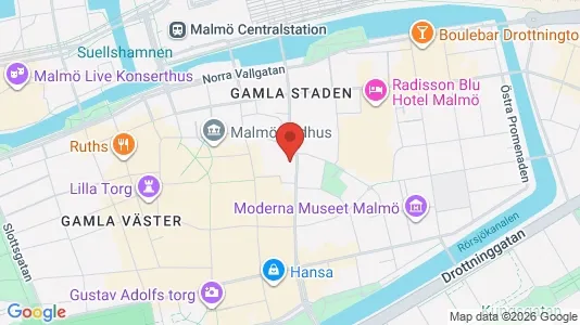 Kontorslokaler att hyra i Malmö Centrum - Bild från Google Street View