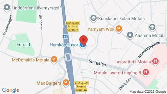 Kontorslokaler att hyra i Motala - Bild från Google Street View