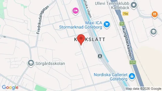 Kontorslokaler att hyra i Örgryte-Härlanda - kort over placeringen