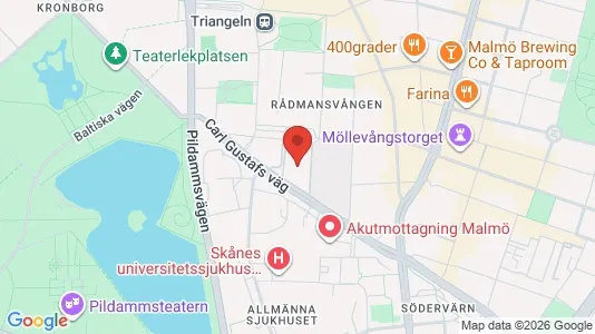 Kontorslokaler att hyra i Malmö Centrum - Bild från Google Street View