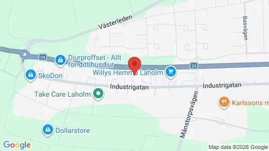 Kontorslokaler att hyra i Laholm - Bild från Google Street View