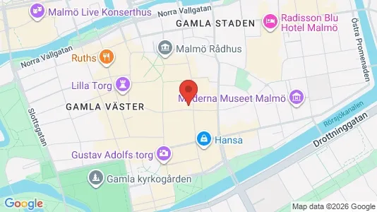 Kontorslokaler att hyra i Malmö Centrum - Bild från Google Street View