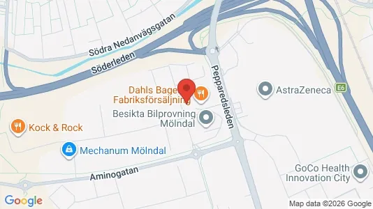 Kontorslokaler att hyra i Mölndal - Bild från Google Street View