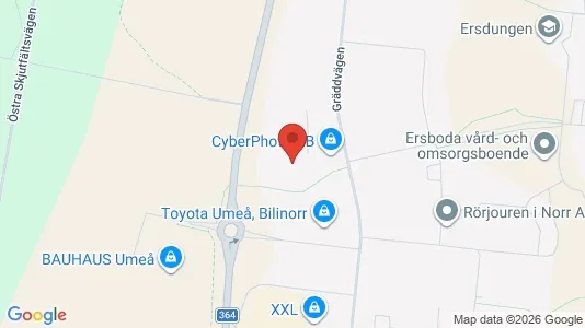 Kontorslokaler att hyra i Umeå - Bild från Google Street View