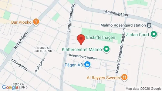 Kontorslokaler att hyra i Sofielund - kort over placeringen