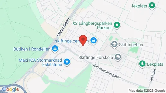 Kontorslokaler att hyra i Eskilstuna - kort over placeringen