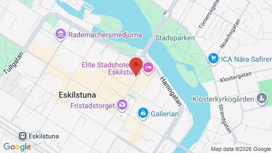 Kontorslokaler att hyra i Eskilstuna - kort over placeringen