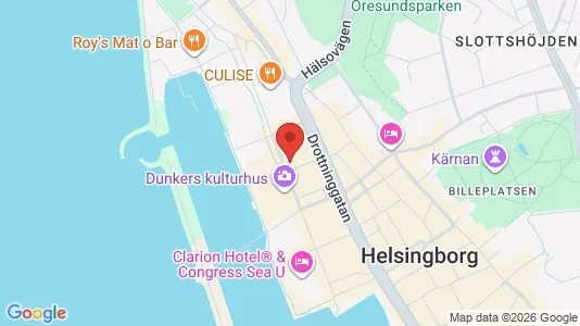 Kontorslokaler att hyra i Helsingborg - kort over placeringen