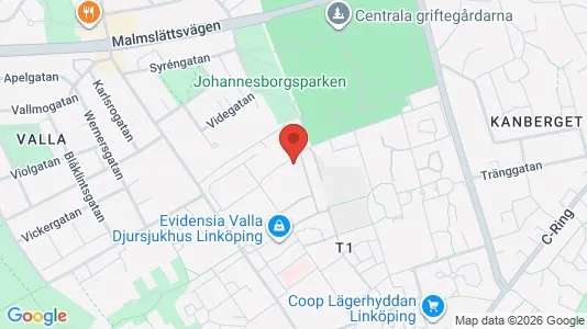 Kontorslokaler att hyra i Linköping - kort over placeringen