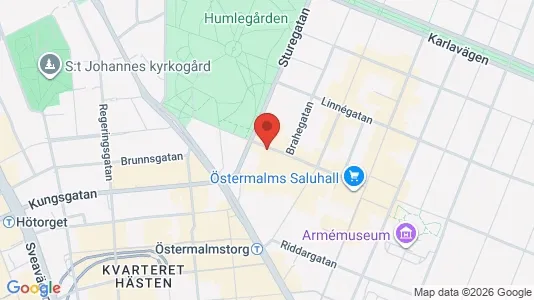 Kontorslokaler att hyra i Östermalm - Bild från Google Street View
