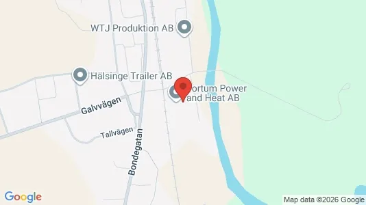 Kontorslokaler att hyra i Bollnäs - Bild från Google Street View