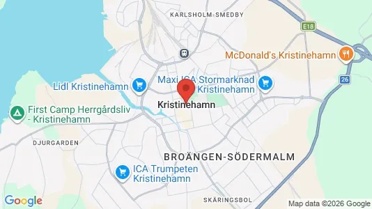 Kontorslokaler att hyra i Kristinehamn - kort over placeringen