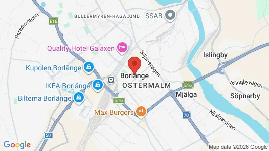 Kontorslokaler att hyra i Borlänge - Bild från Google Street View