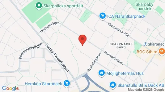 Kontorslokaler att hyra i Söderort - kort over placeringen