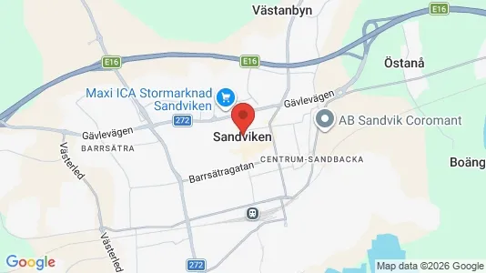 Kontorslokaler att hyra i Sandviken - Bild från Google Street View