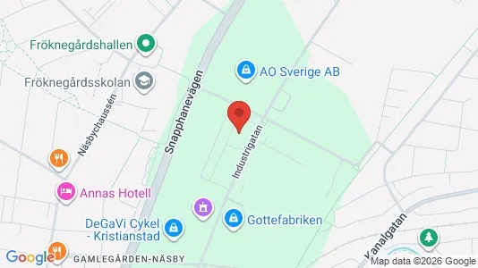 Industrilokaler att hyra i Kristianstad - Bild från Google Street View
